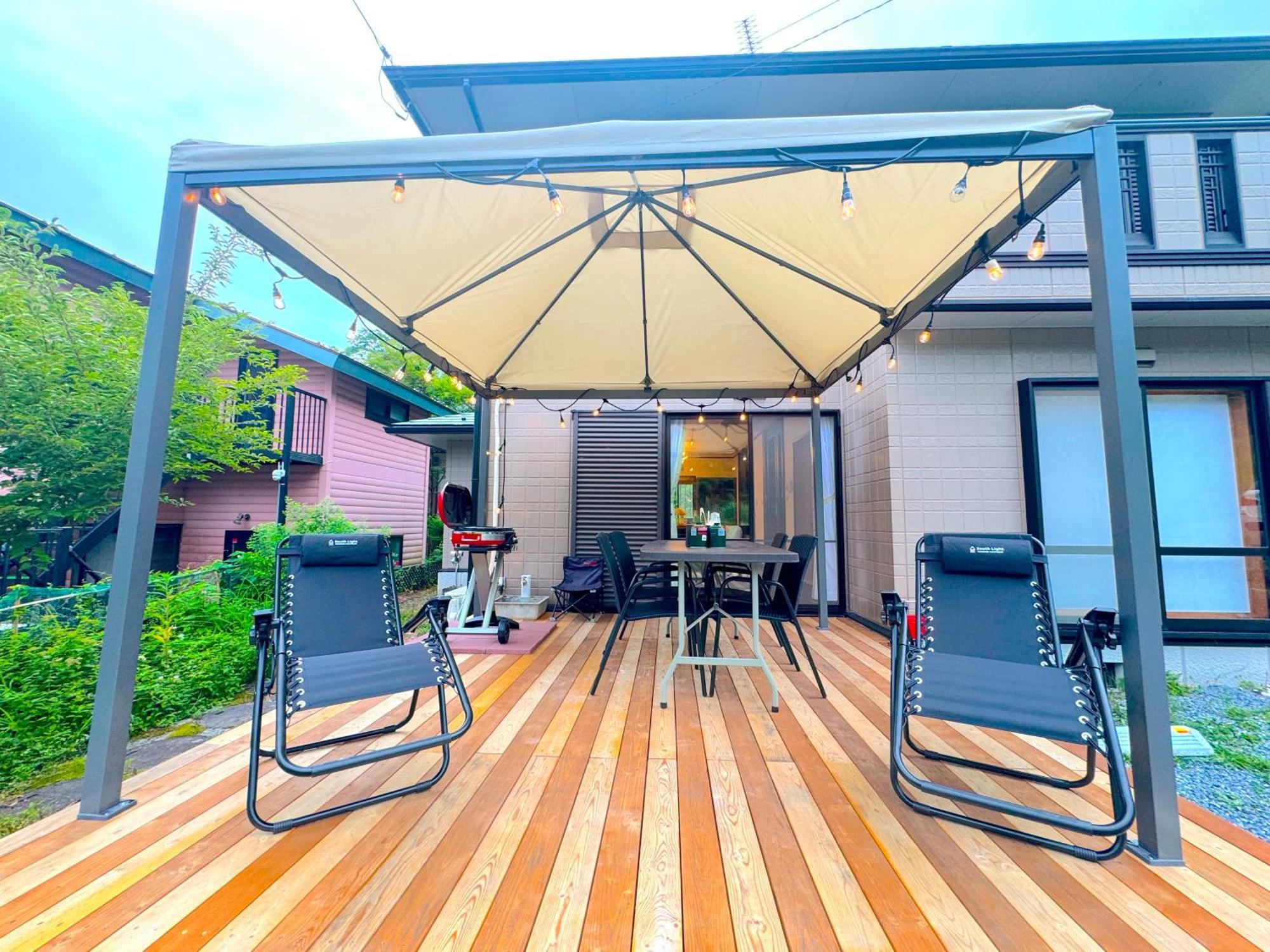New Open Bbq ウッドデッキ テントサウナ 最大13名宿泊可能 别墅 山中湖村